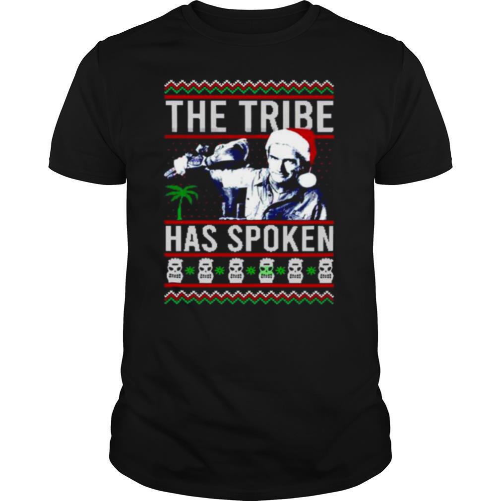Giddy the tribe has spoken christmas shirt