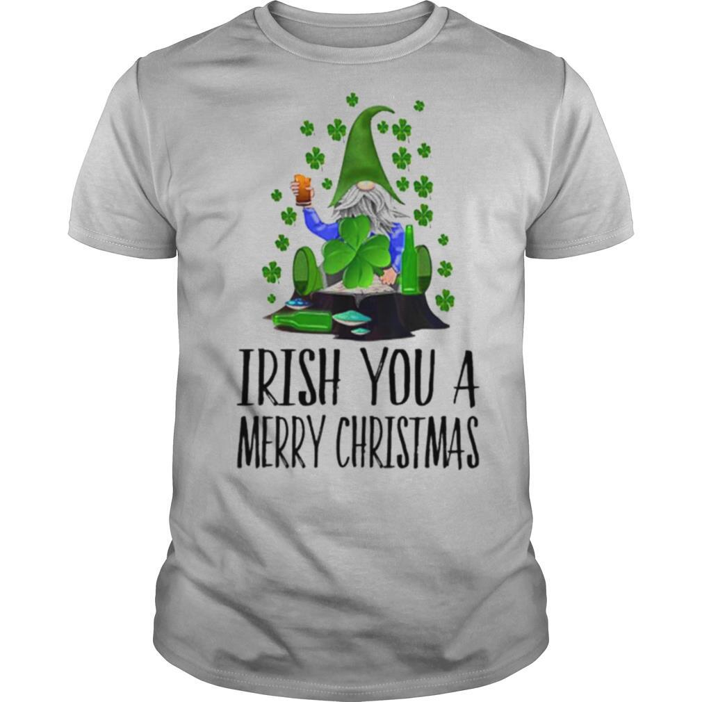 Gnome Irish You A Merry Christmas shirt