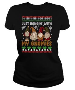 Gnome Lover Just Hangin With My Gnomies Adorable Ugly Christmas shirt