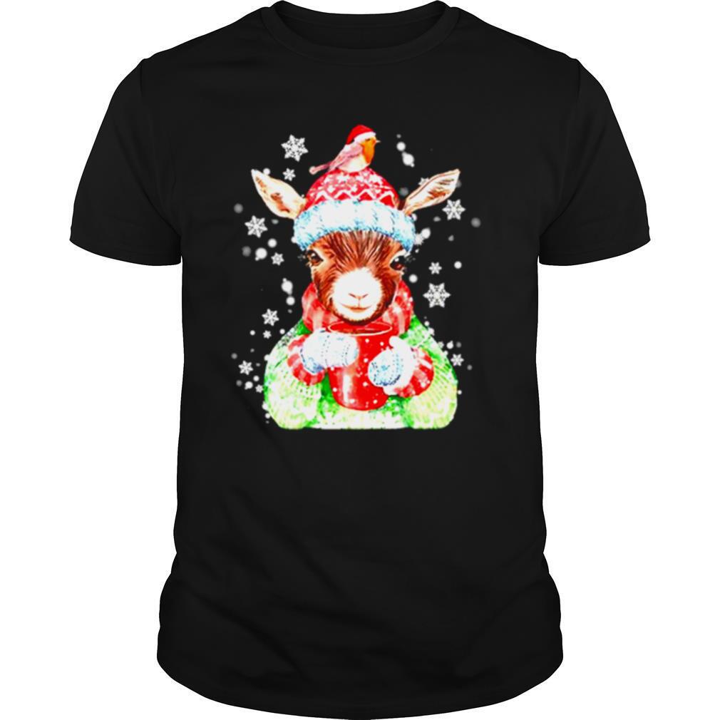 Goat Warm Winter Gift For Farm Animal Lover Christmas shirt