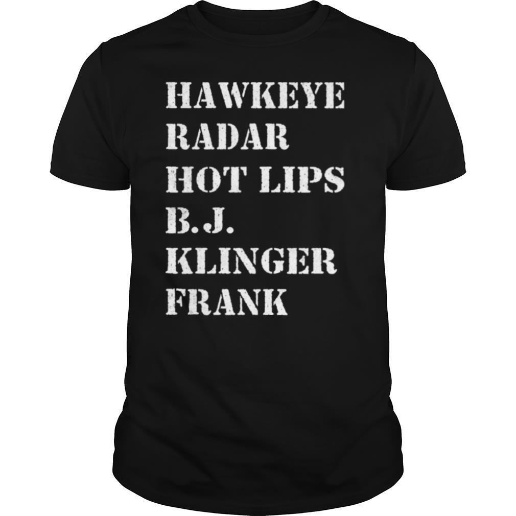 Hawkeye Radar Hot Lips Klinger Frank shirt