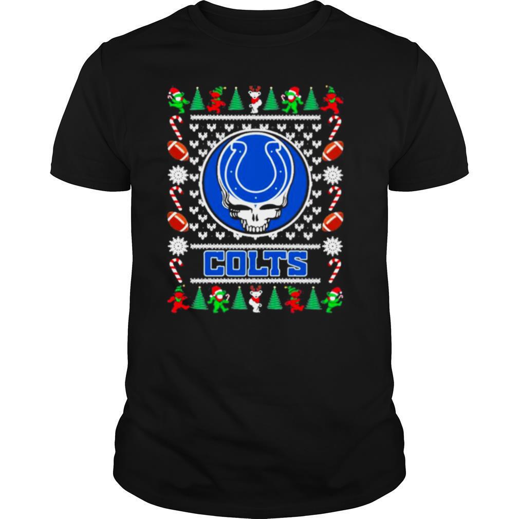 Indianapolis colts grateful dead ugly christmas shirt