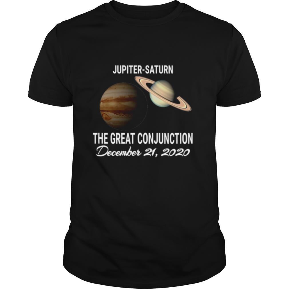 Jupiter Saturn Astronomy Planets Great Conjunction December 2020 shirt