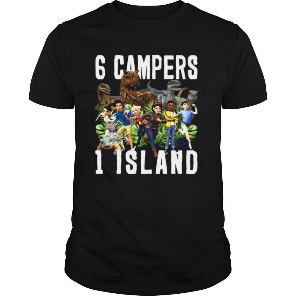 Jurassic World Camp Cretaceous 6 Campers 1 Island shirt