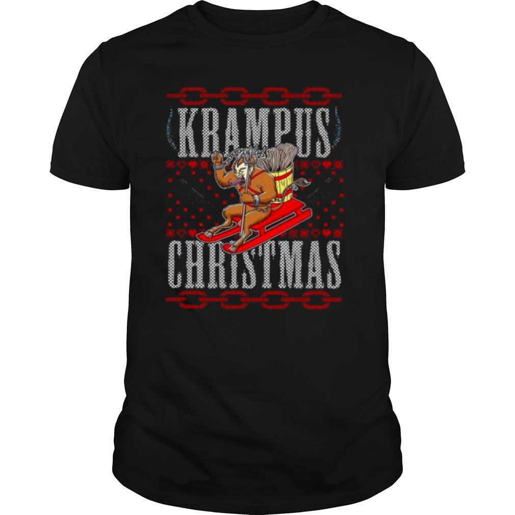 Krampus Christmas Sledding shirt