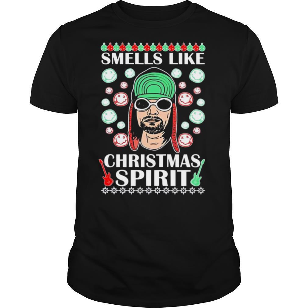 Kurt Cobain Smells like Christmas spirit shirt