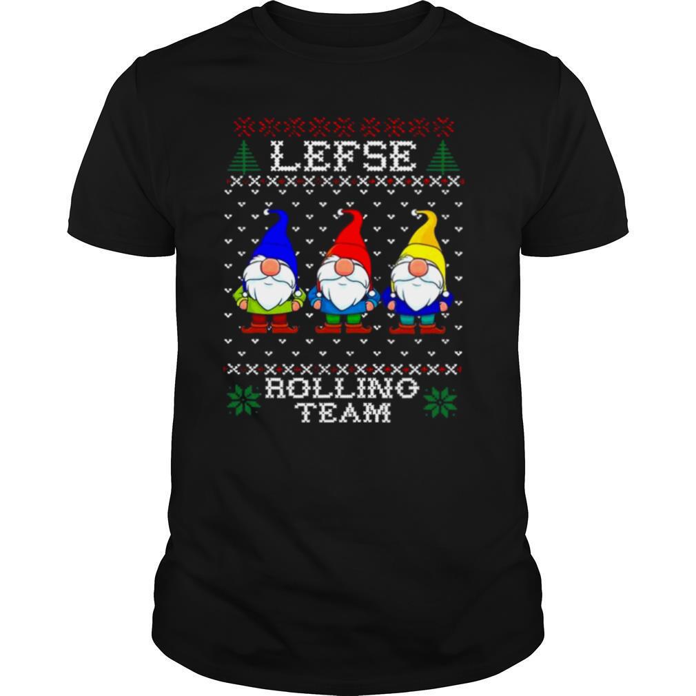 Lefse Rolling Team Christmas Baking Tomte Gnome Xmas shirt