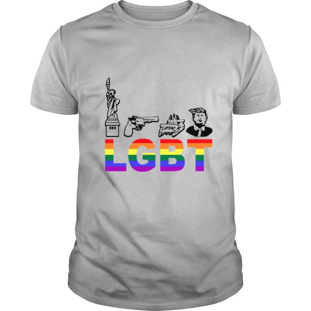 Liberty Guns Trump Lgbt Parody tshirt