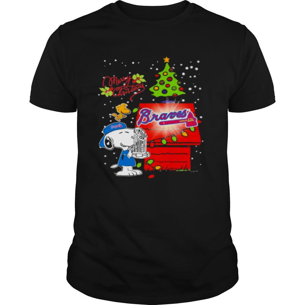 Merry Christmas Snoopy Braves Atlanta Football shirt