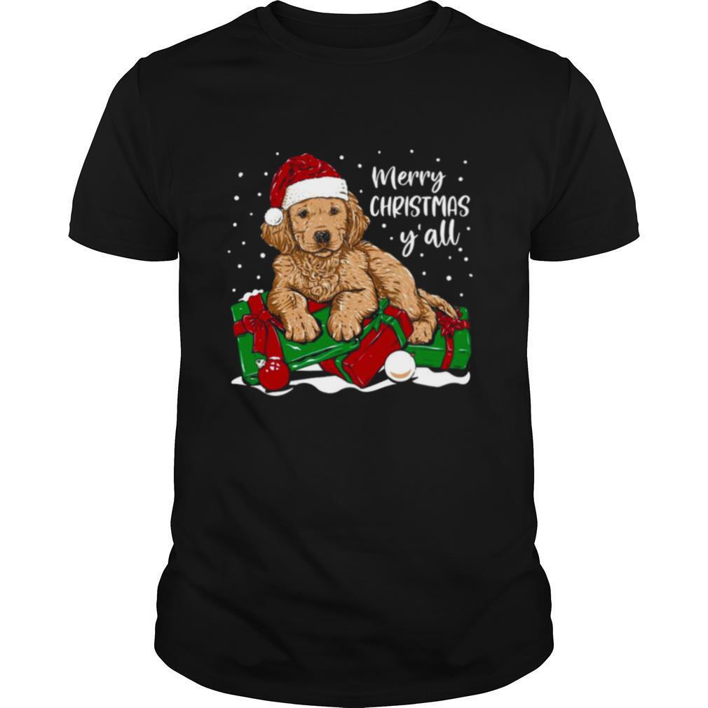Merry Christmas Y’all Puppy Dog shirt
