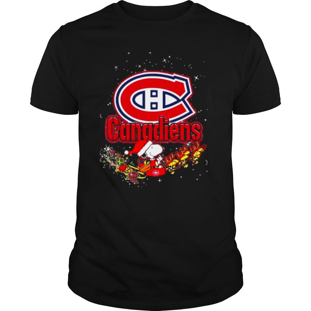 Montreal Canadiens Snoopy Christmas shirt