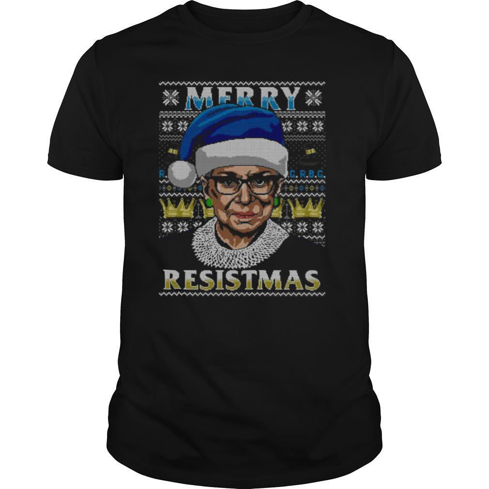 Notorious RBG Merry Resistmas Ugly Christmas shirt