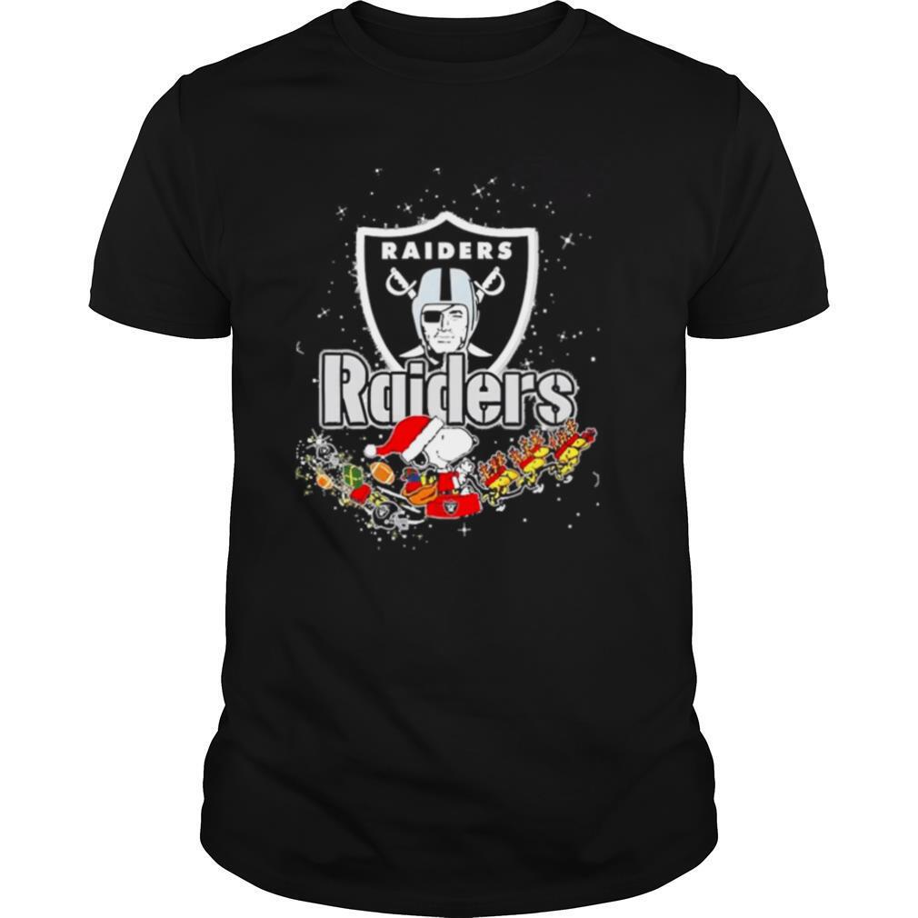 Oakland Raiders Snoopy Christmas shirt