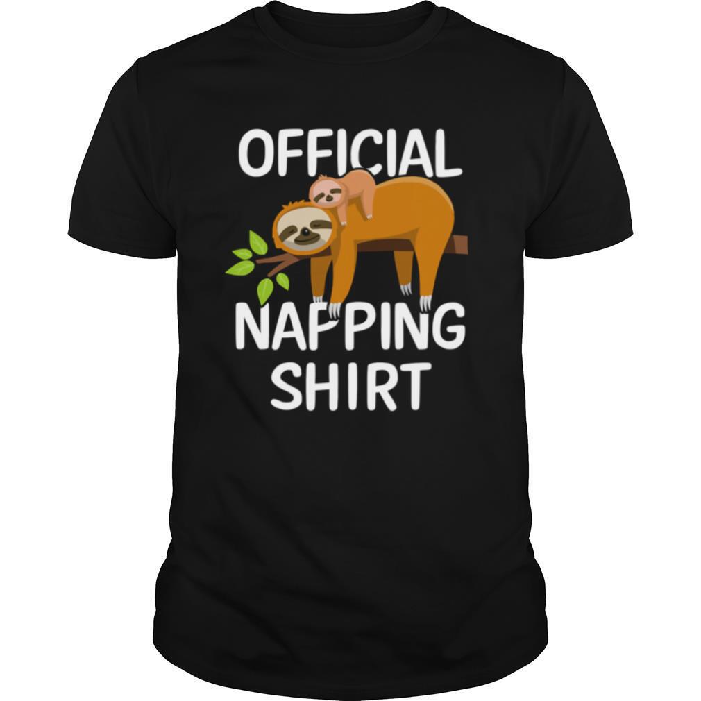 Official Napping Sloth Pyjamas shirt