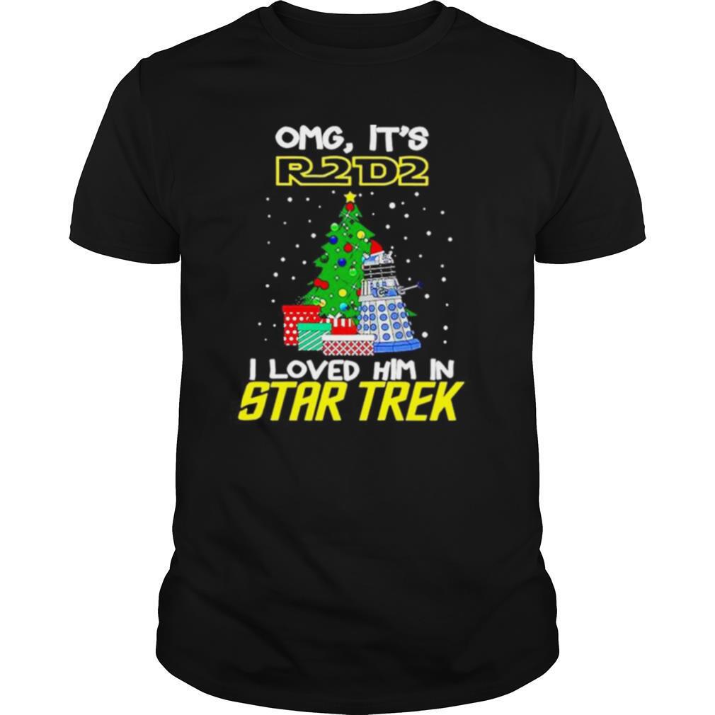 Omg its R2D2 I loved him in Star Trek Christmas shirt