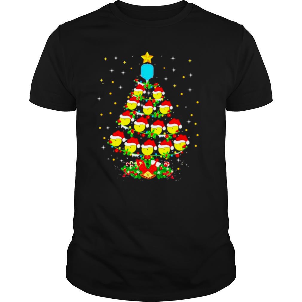 Pickleball Christmas tree sport lover Xmas shirt