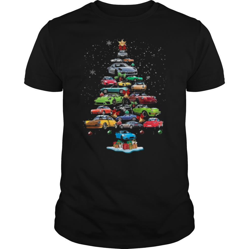 Porsche 911 Christmas tree shirt
