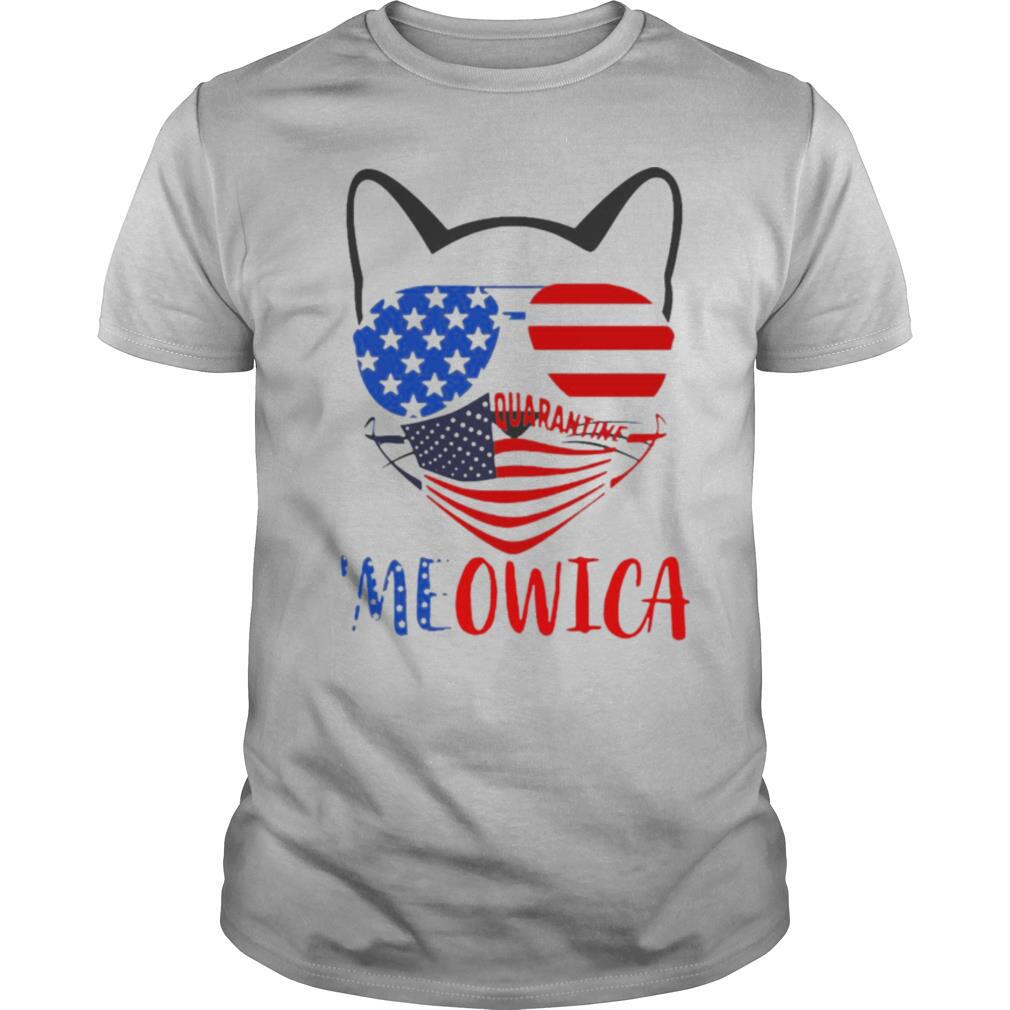 Pretty Meowica 4th Of July Merica Quarantine shirt