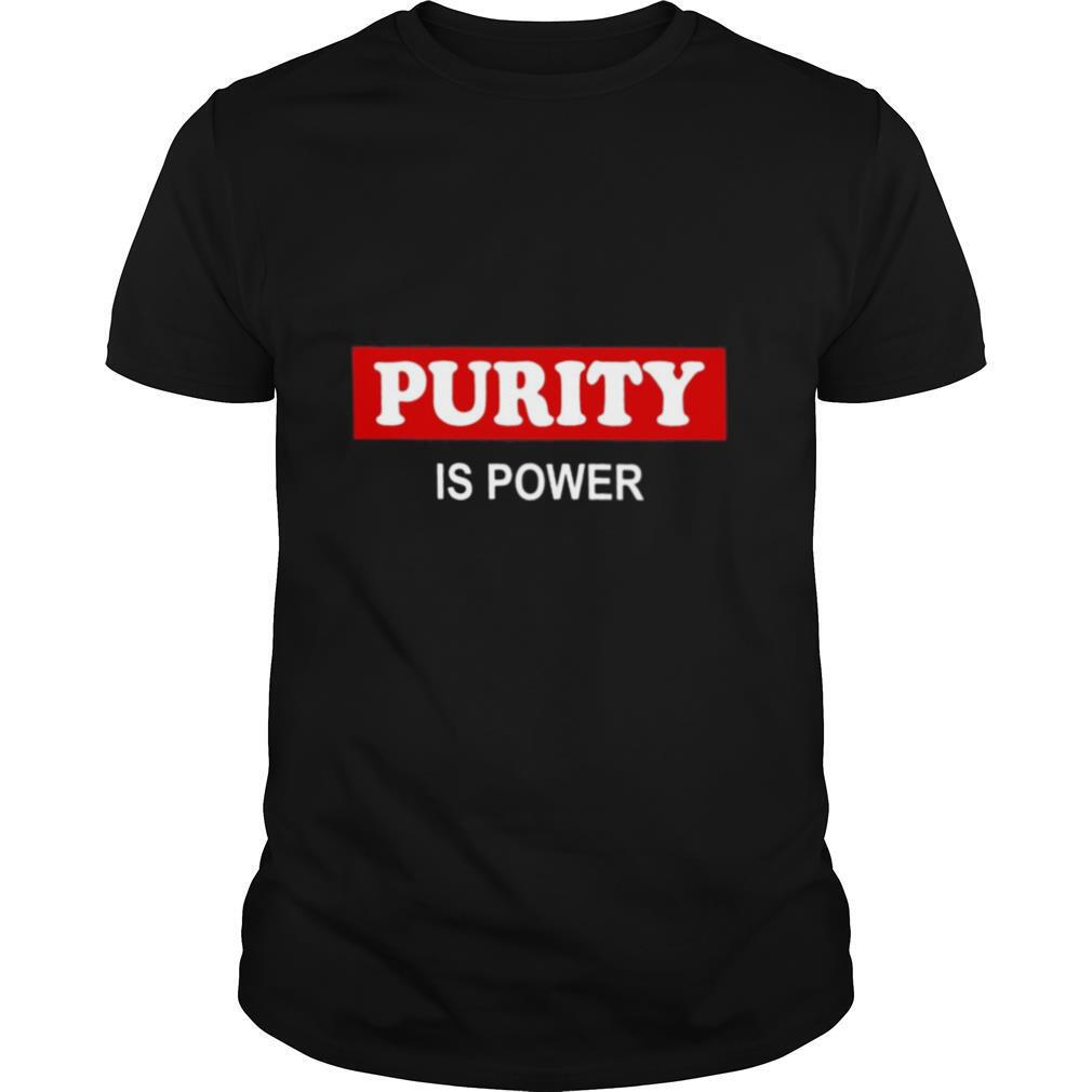 Purity Is Power Red Black shirt