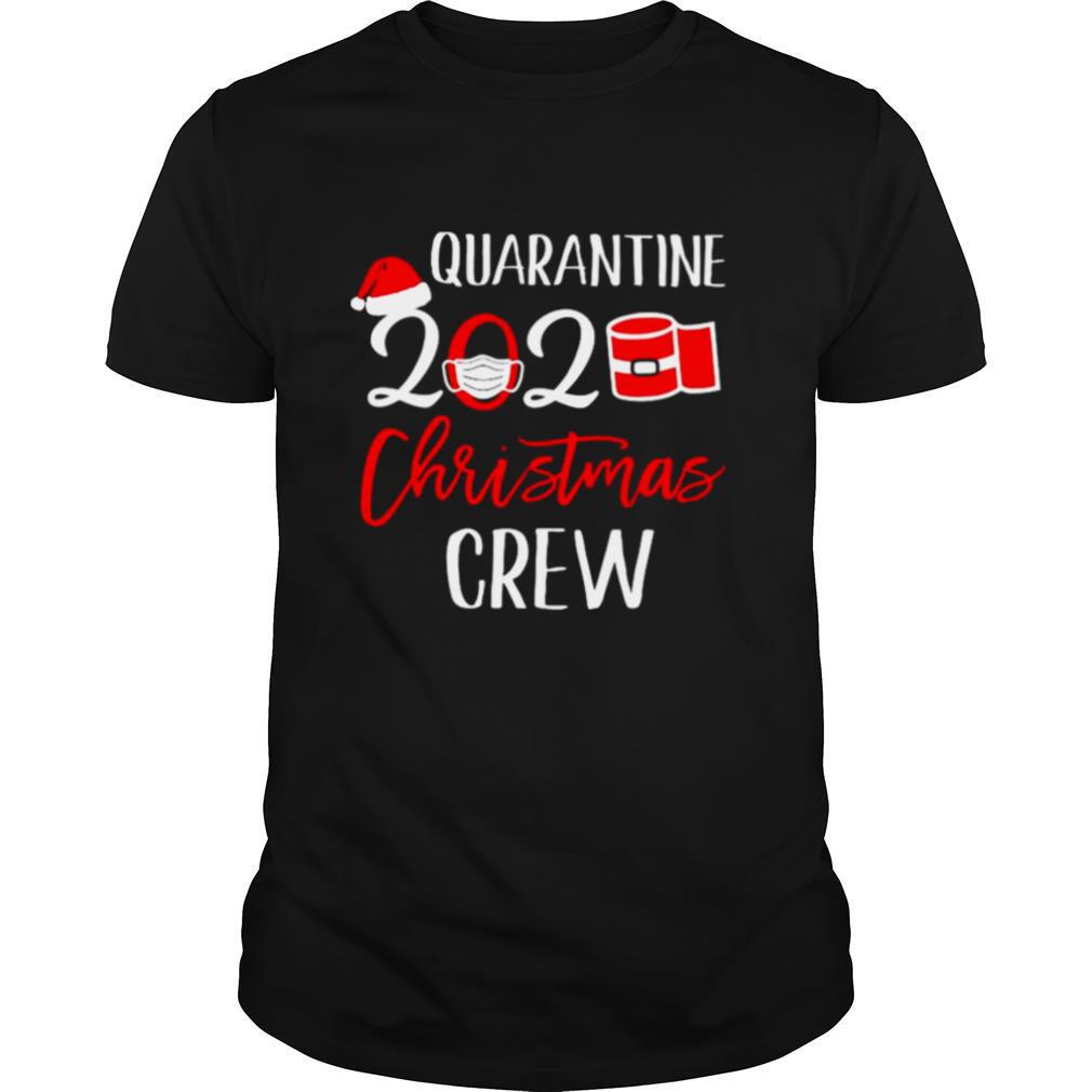 Quarantine 2020 face mask Christmas crew shirt