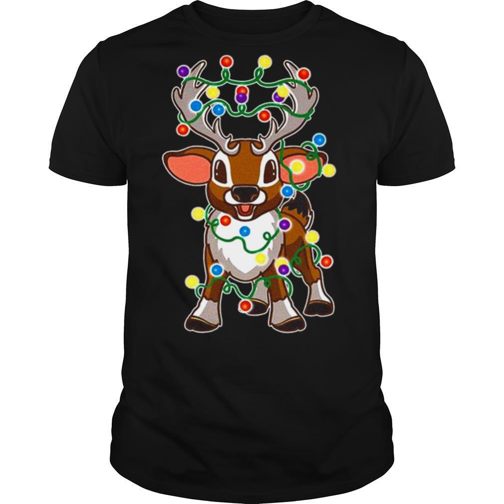 Reindeer Light Merry Christmas shirt