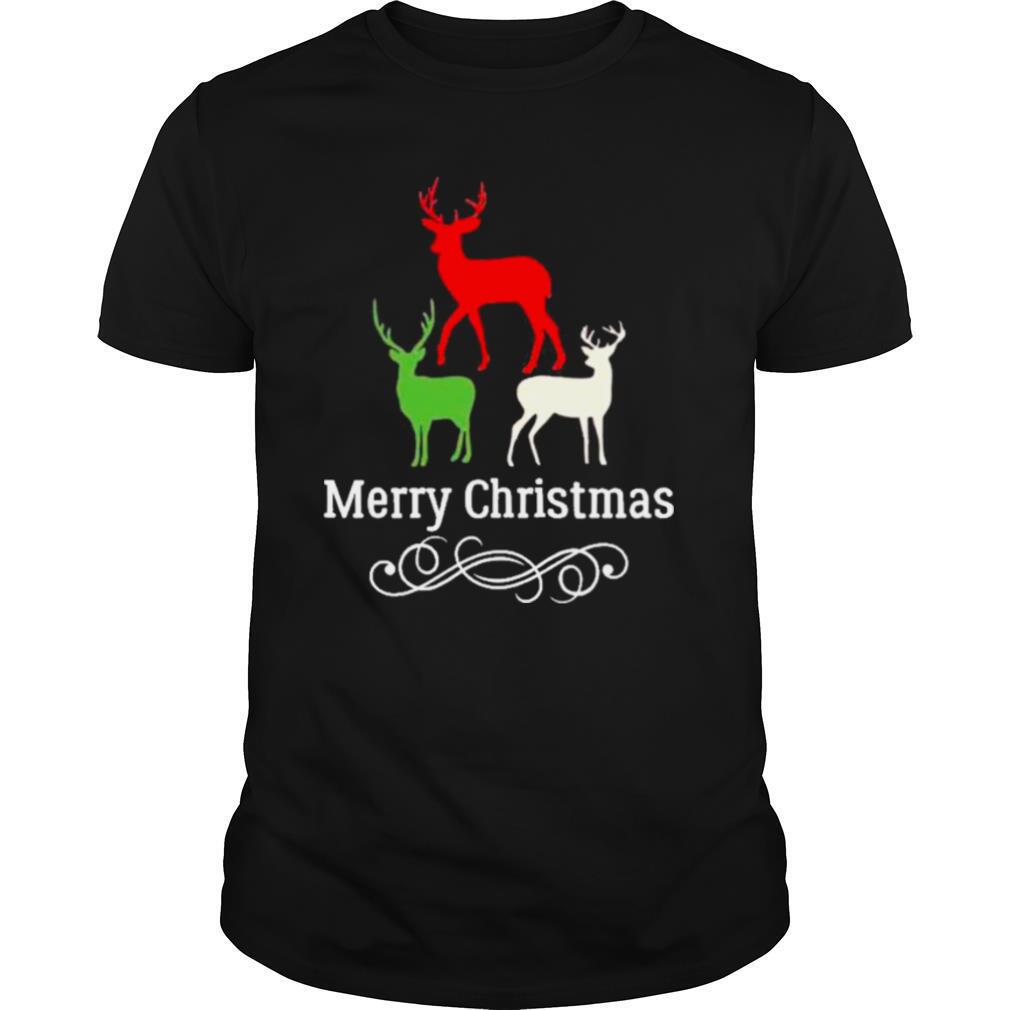 Reindeer merry christmas shirt