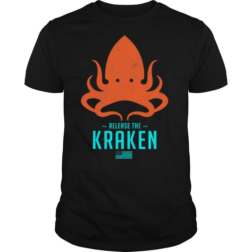 Release The Kraken Trump 2020 Election Monster Octopus Orange Usa Flag shirt