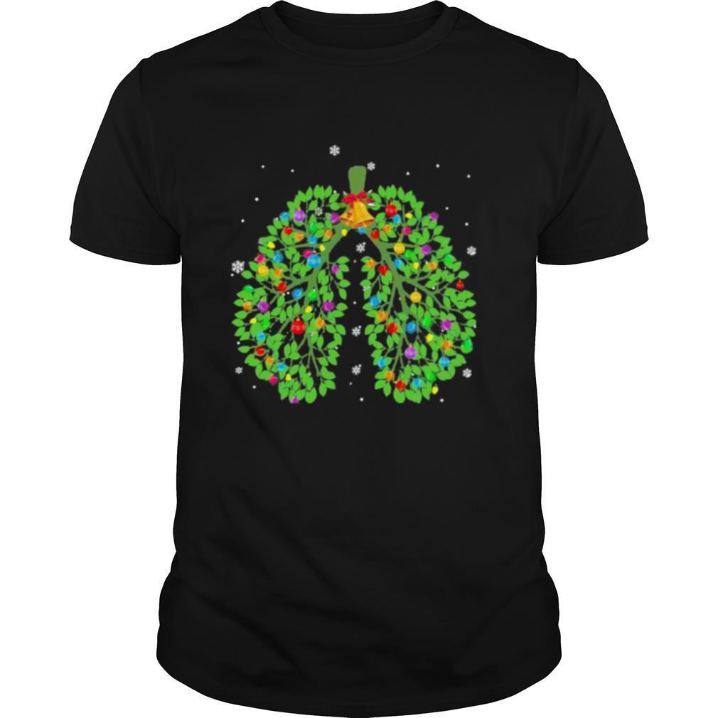 Respiratory therapy lung christmas shirt