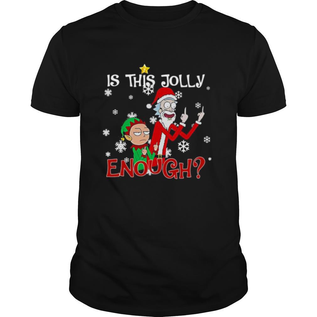 Rick Sanchez and Elf Morty is this jolly enough Christmas shirt