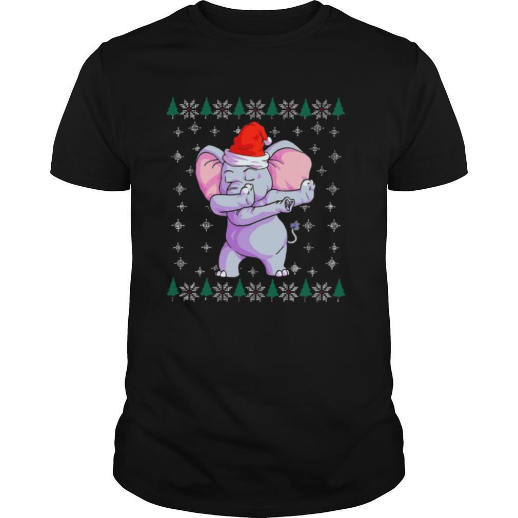 Santa Elephant Dabbing UglyChristmas shirt