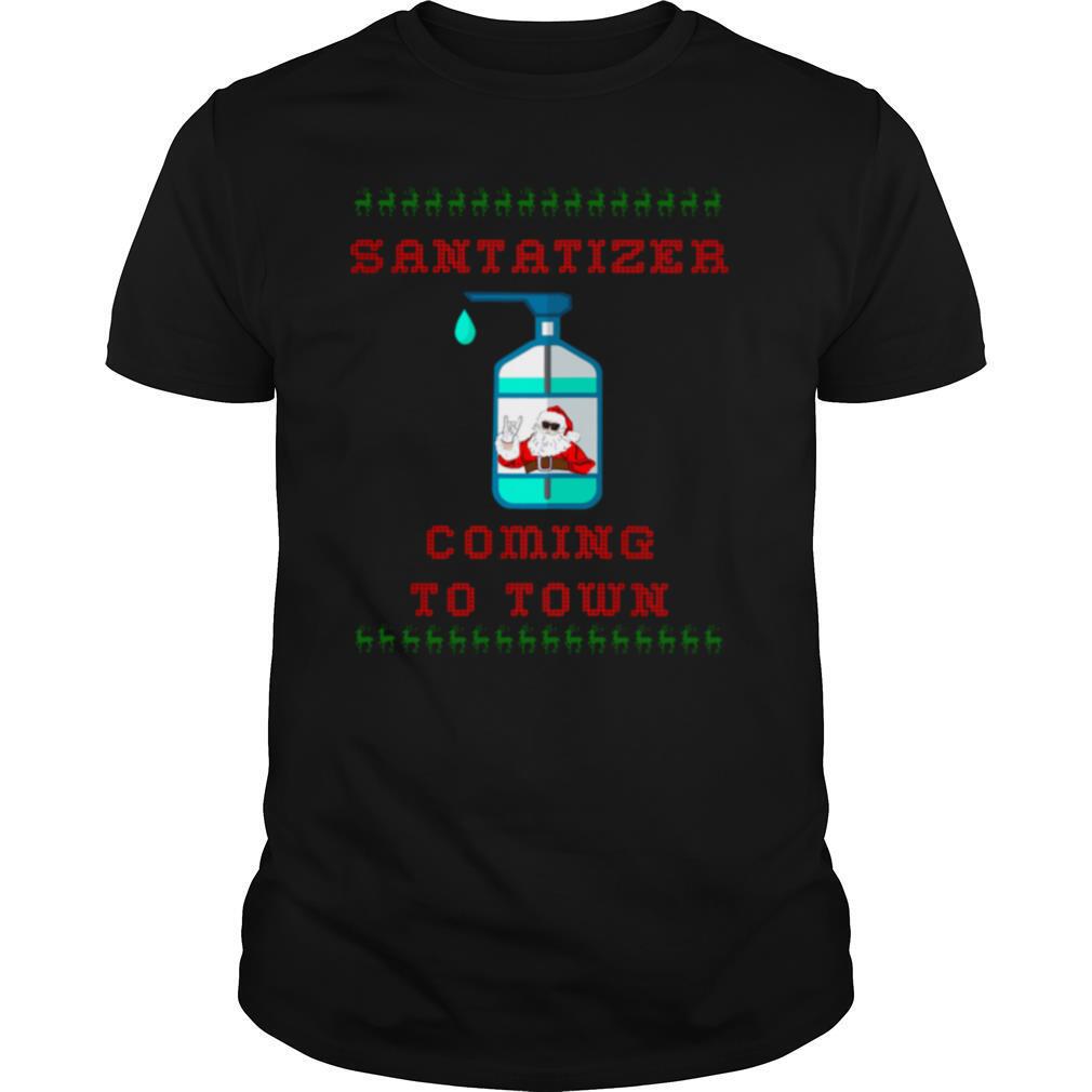 Santa Sanitizer Funny Christmas shirt