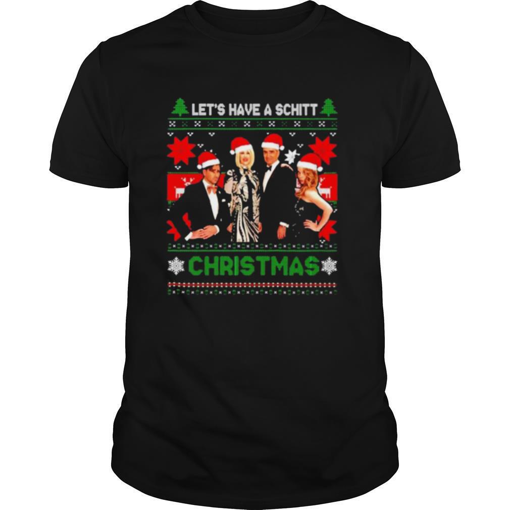 Schitts Creek characters lets have a schitt christmas shirt