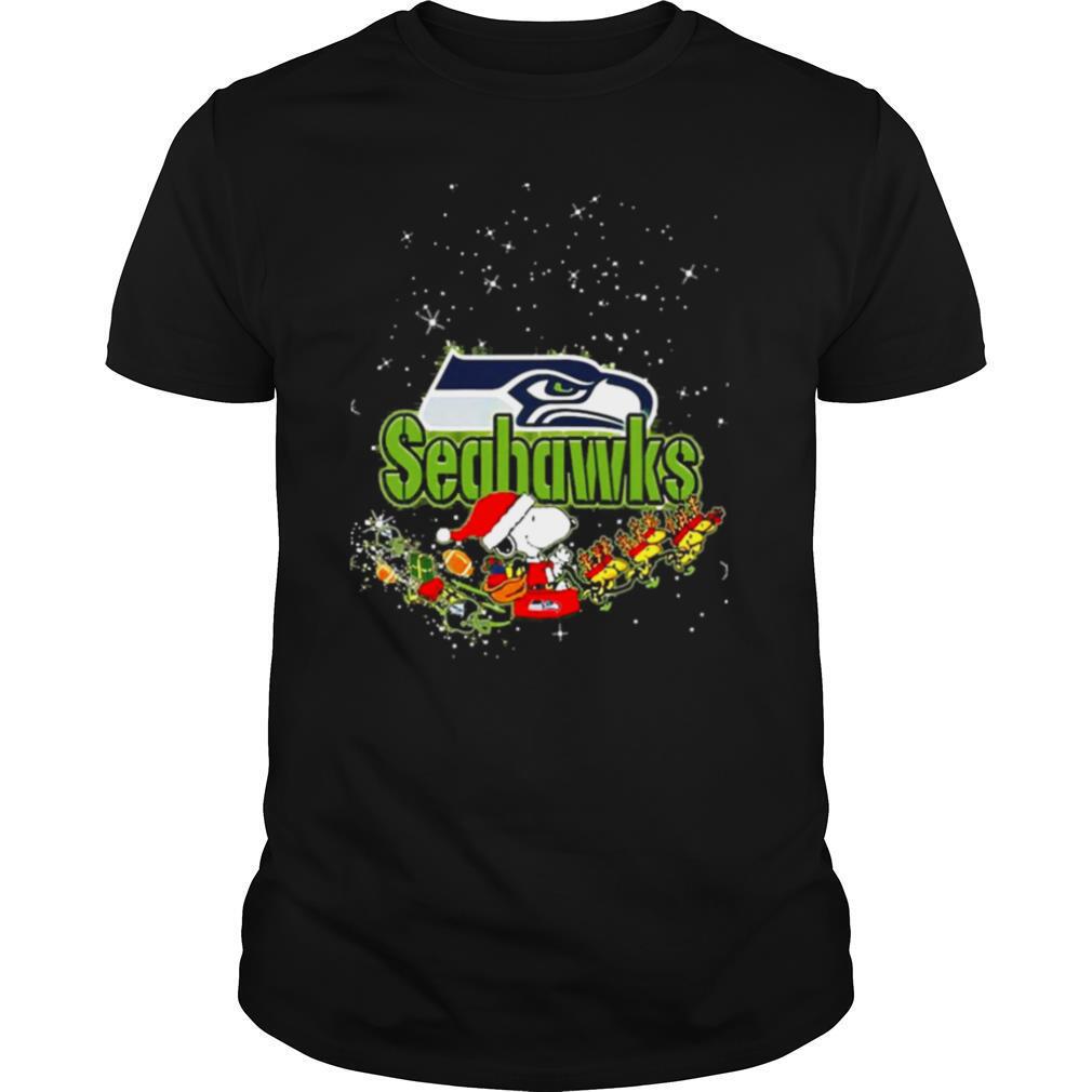 Seattle Seahawks Snoopy Christmas shirt