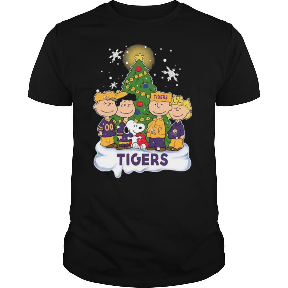 Snoopy The Peanuts LSU Tigers Christmas shirt