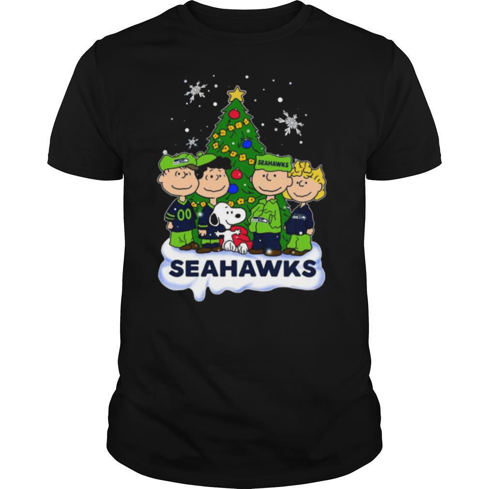 Snoopy The Peanuts Seattle Seahawks Christmas shirt
