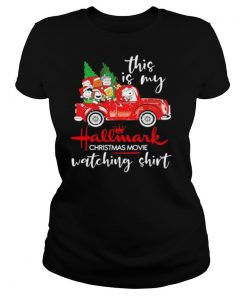 Snoopy this is my hallmark christmas movie watching shirt