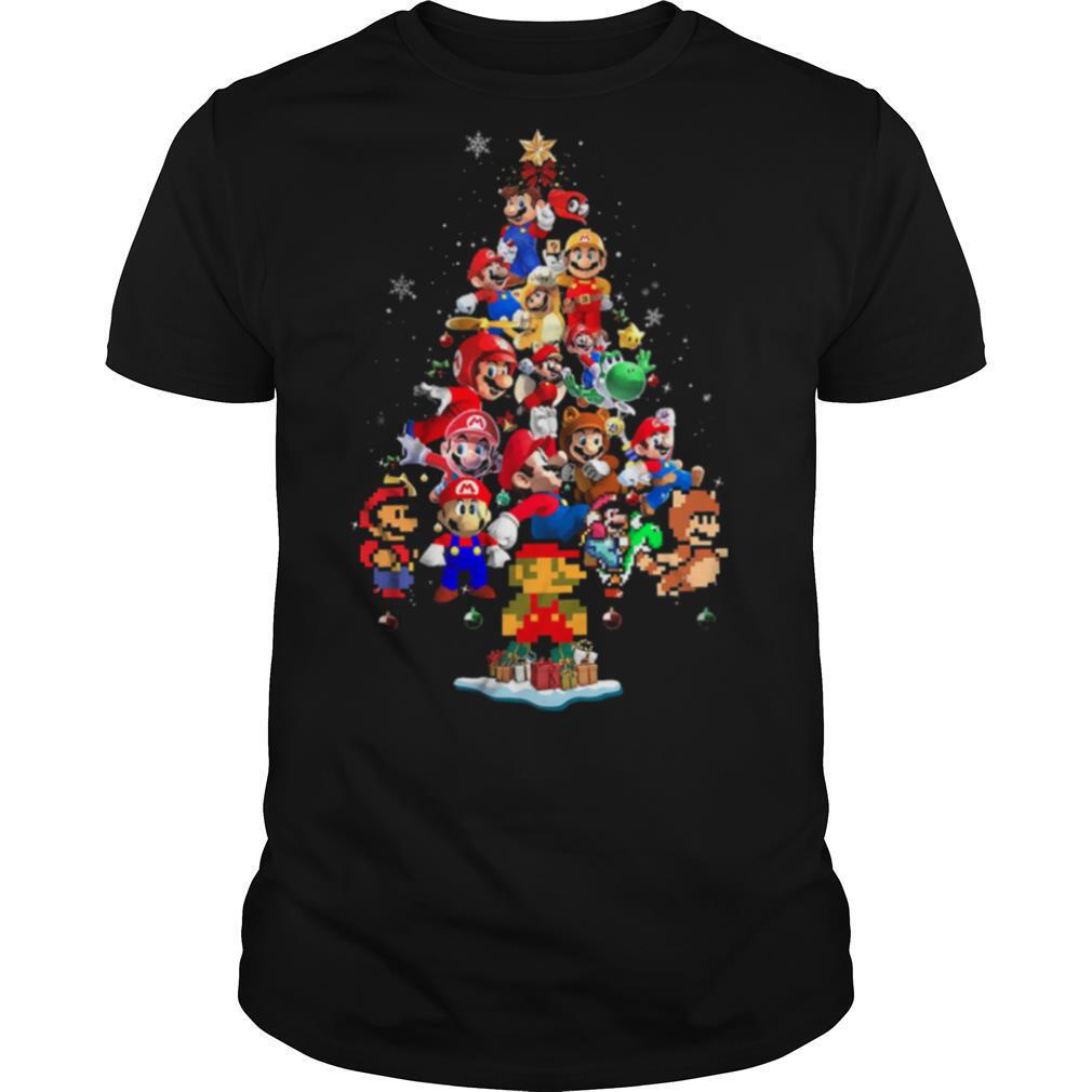 Super Mario Christmas tree shirt