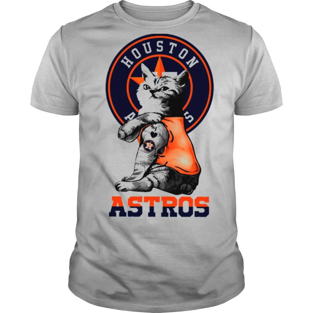 Tattoo Cat I love Houston Astros shirt