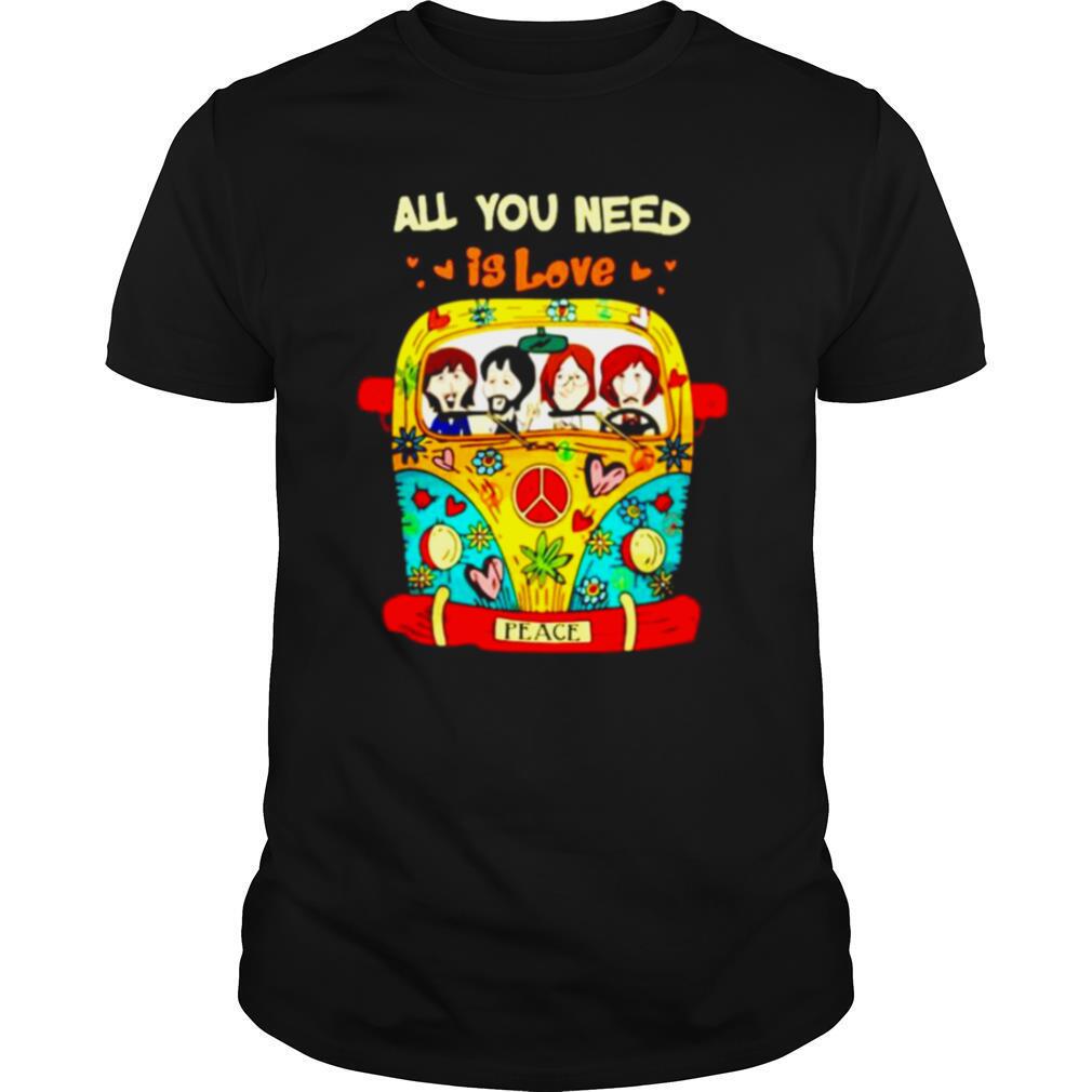 The Beatles Hippie all you need is love peace shirt