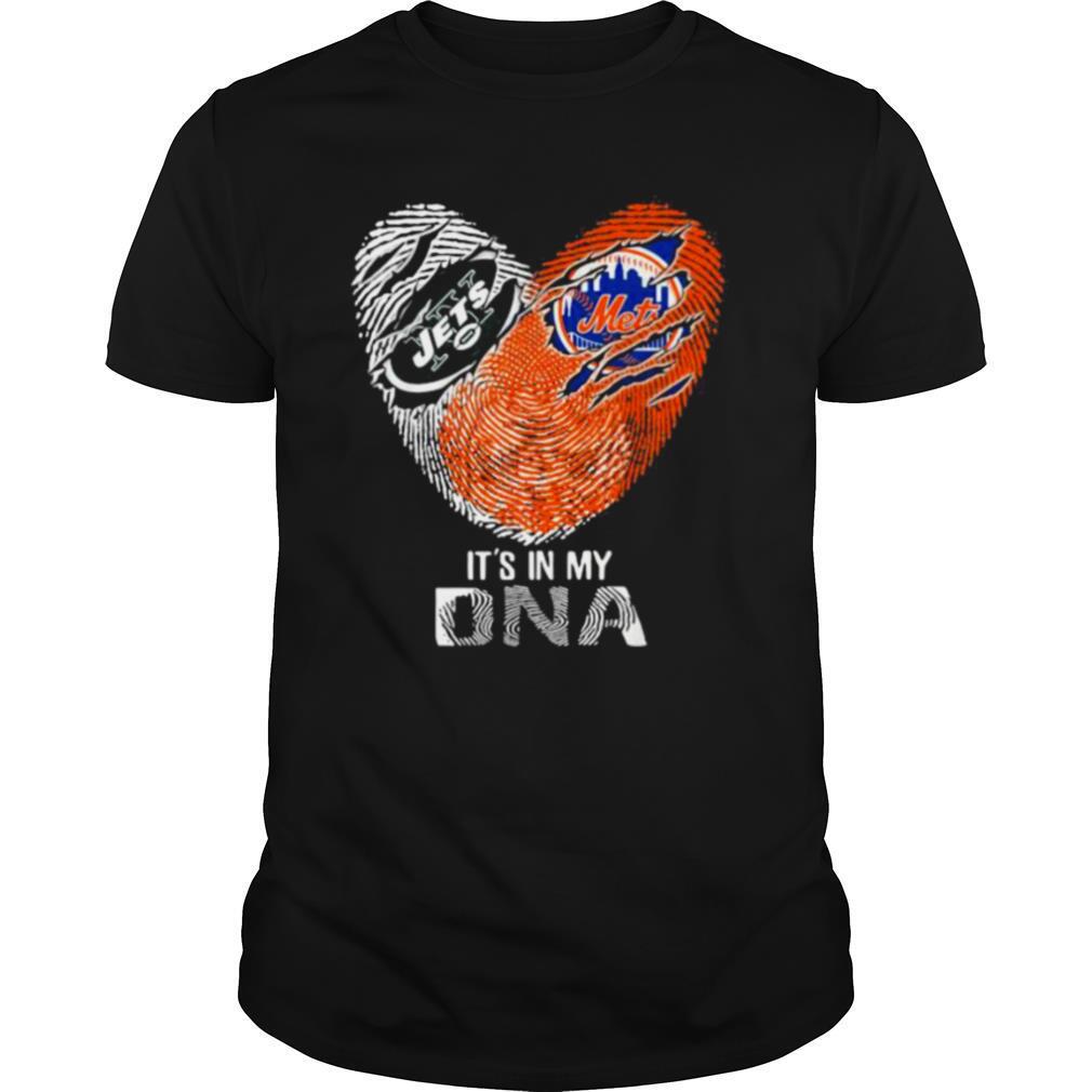 The New York Jets And Mets It’s In My Dna Nfl Football Heart shirt