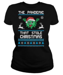 The Pandemic That Stole Christmas Corona Virus Wear Santa Hat shirt