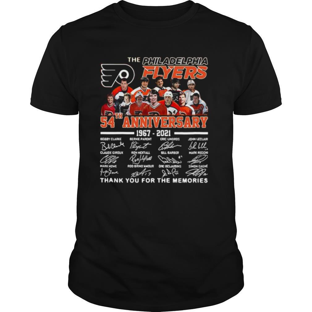 The Philadelphia Flyers 54th Anniversary 1967 2021 Thank You For The Memories shirt