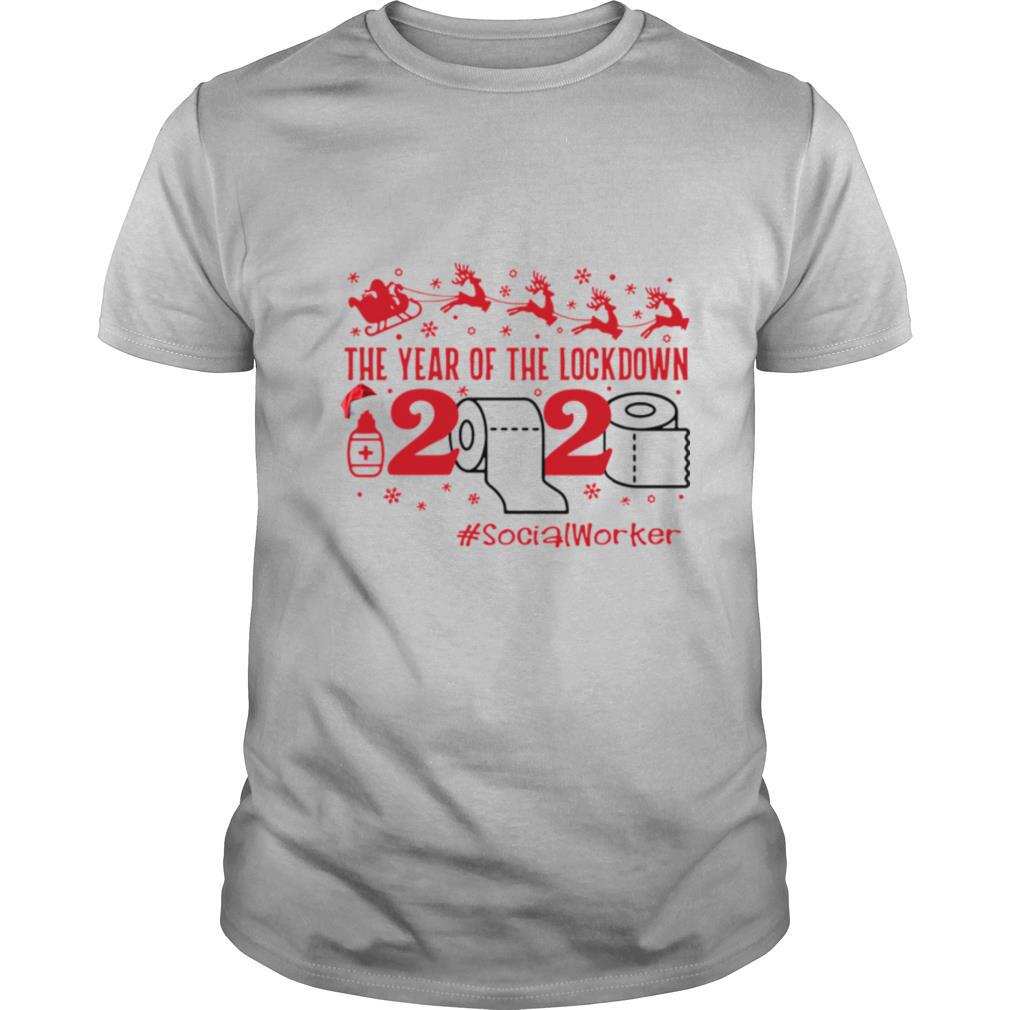 The year of the lockdown 2020 SocialWoker Christmas shirt