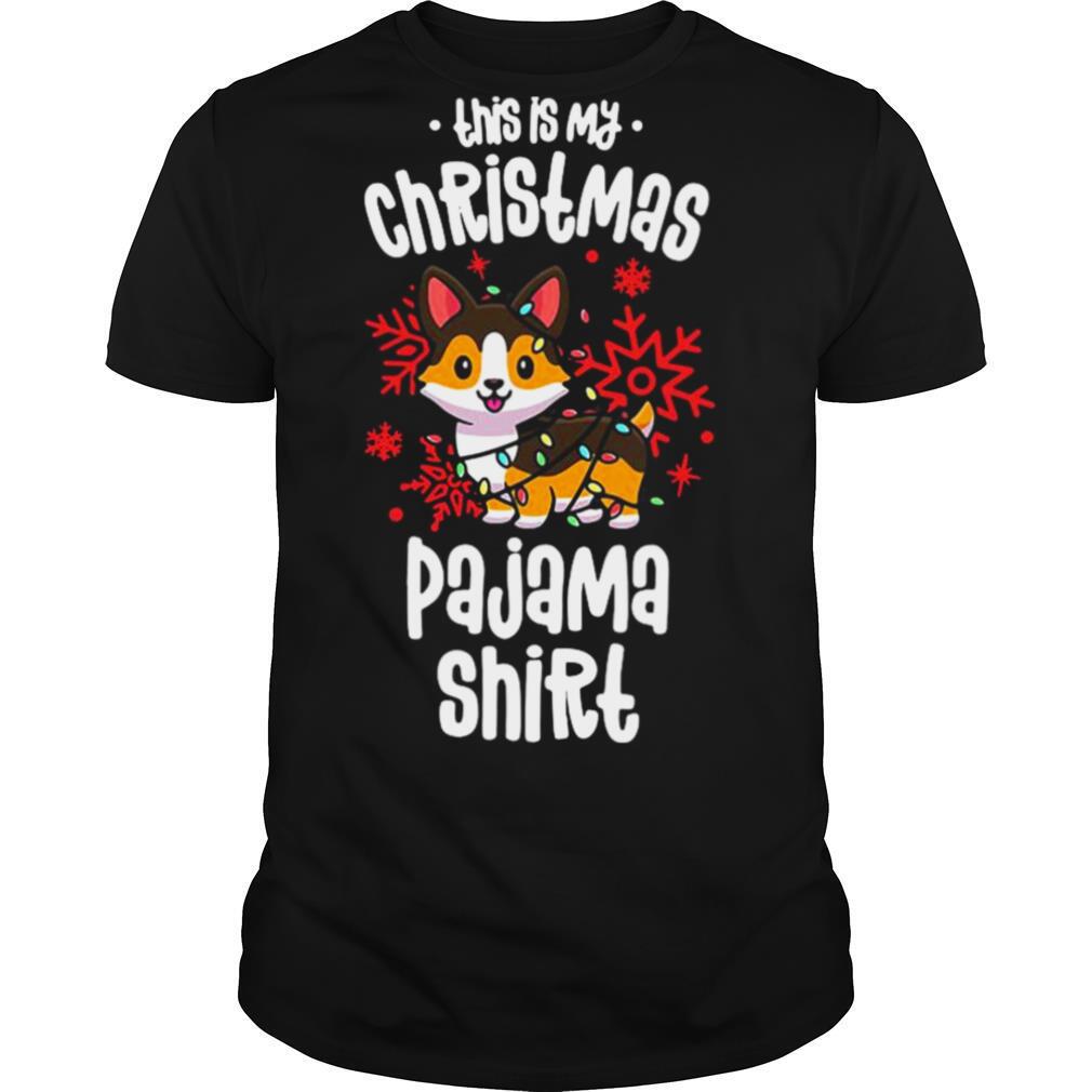 This Is My Christmas Pajama Shirt Tricolor Corgi Pjs Xmas shirt