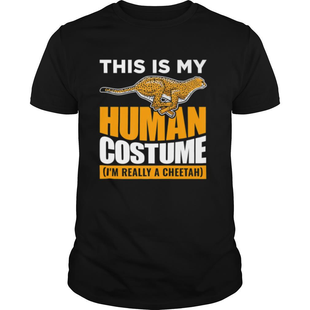 This Is My Human Costume Cheetah shirt