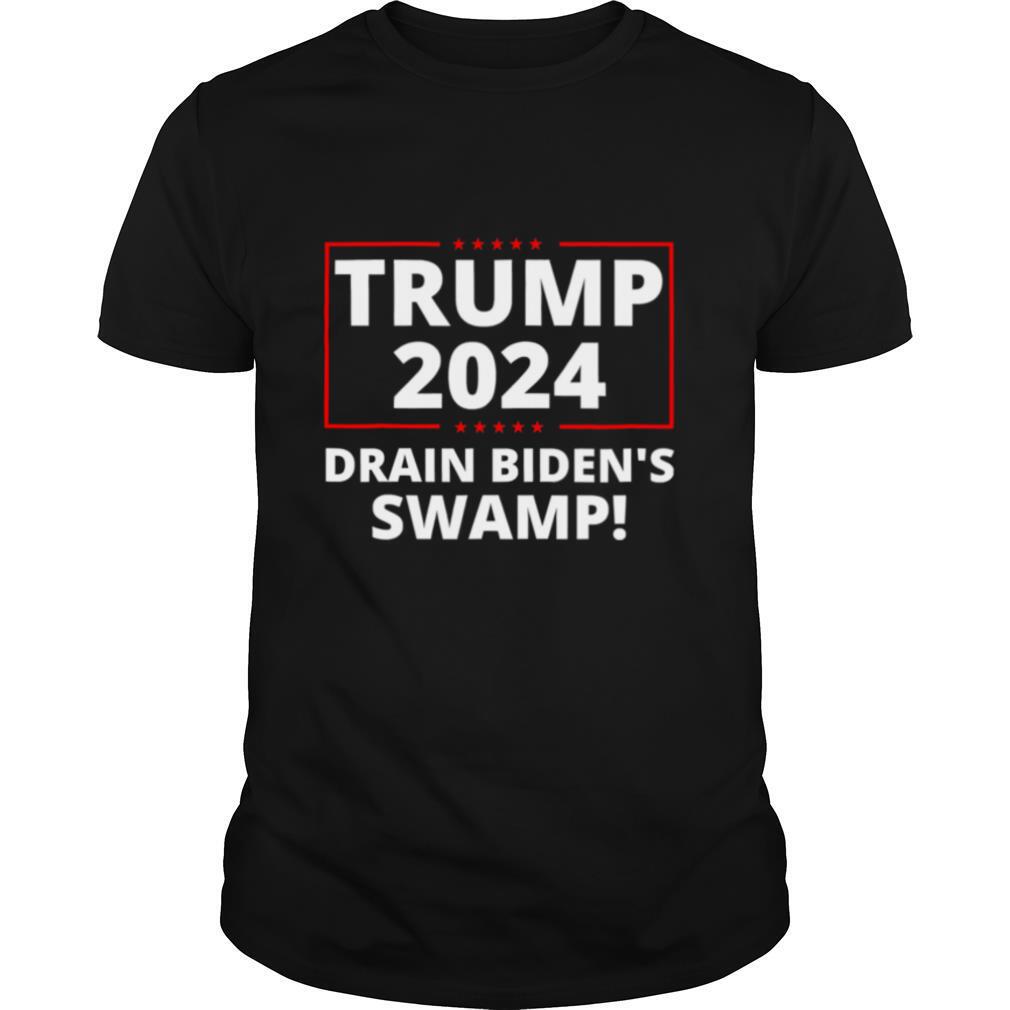 Trump 2024 Drain The Swamp Anti Biden Stars shirt