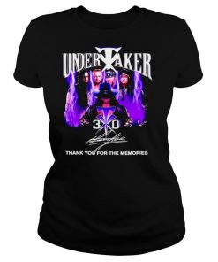 Undertaker 30 thank you for the memories signature shirt