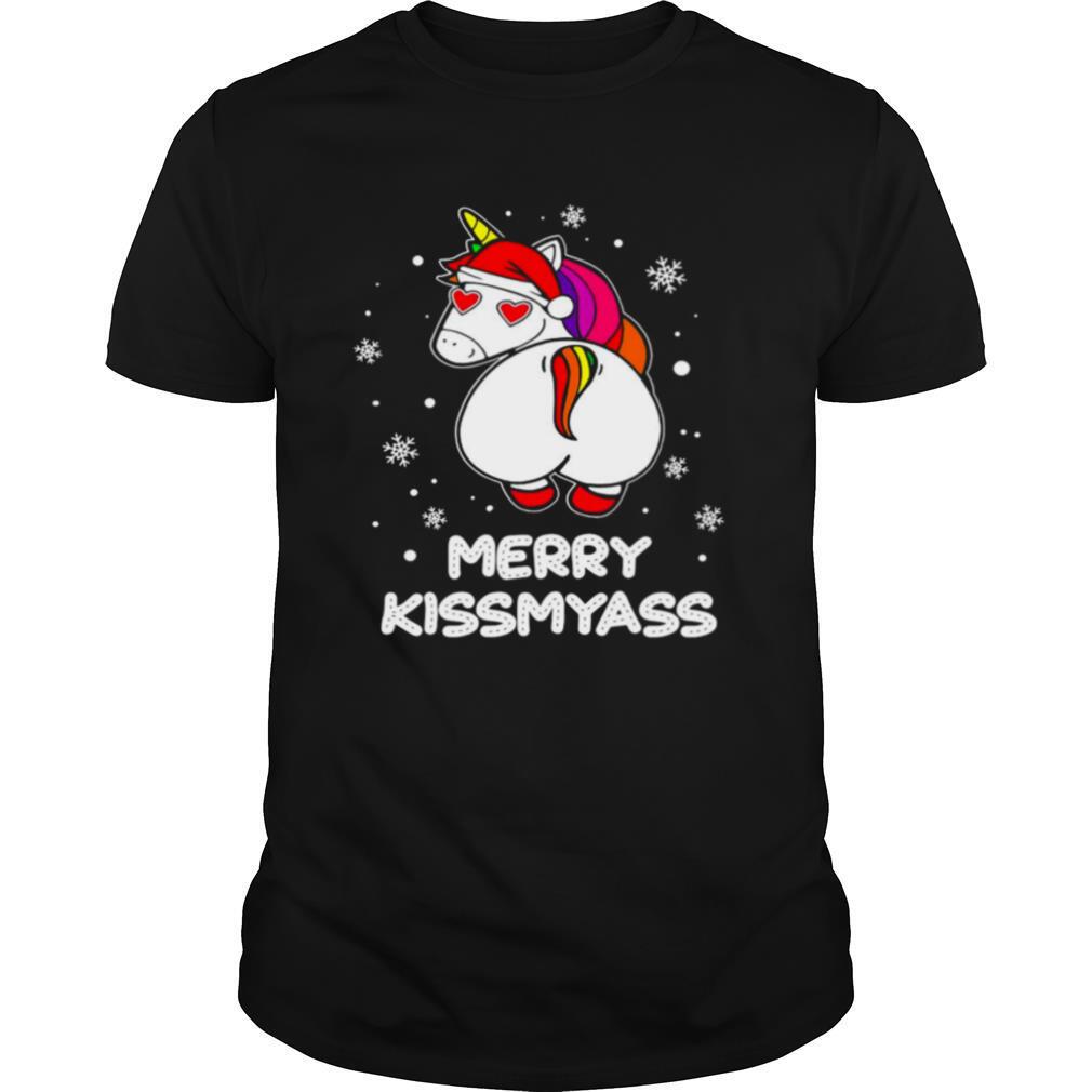 Unicorn Merry Kissmyass Ugly Christmas shirt