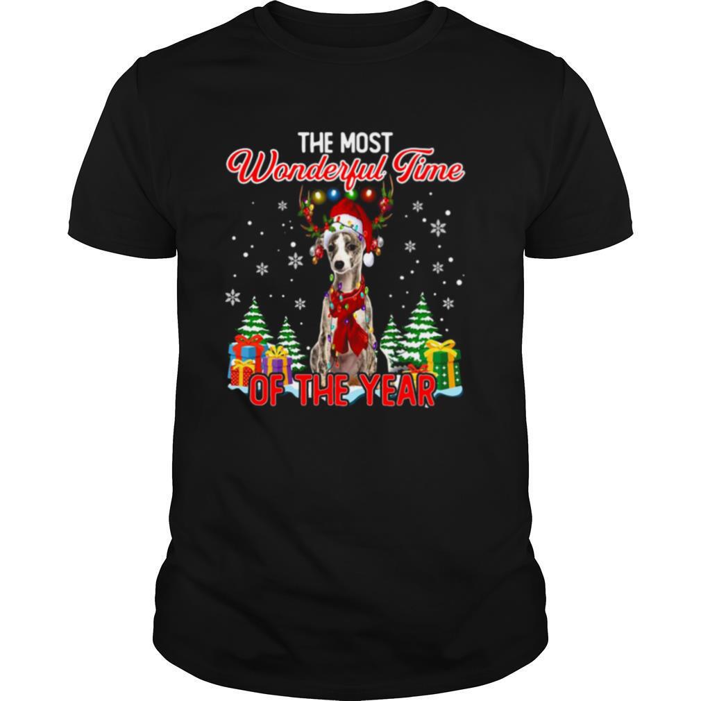 Whippet The Most Wonderful Time Of The Year Ugly Christmas shirt