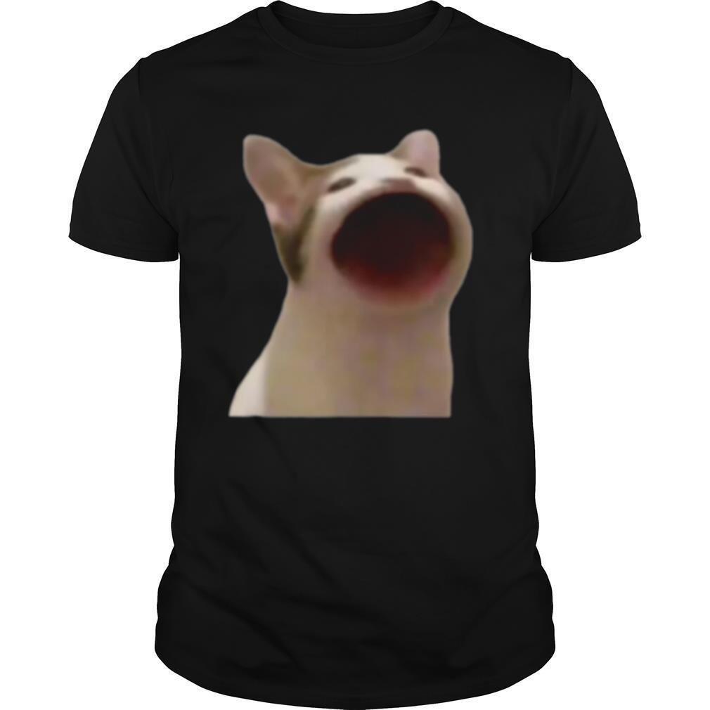 Wide Mouth Cat Meme Popping Cat Meme Singing Cat Meme shirt